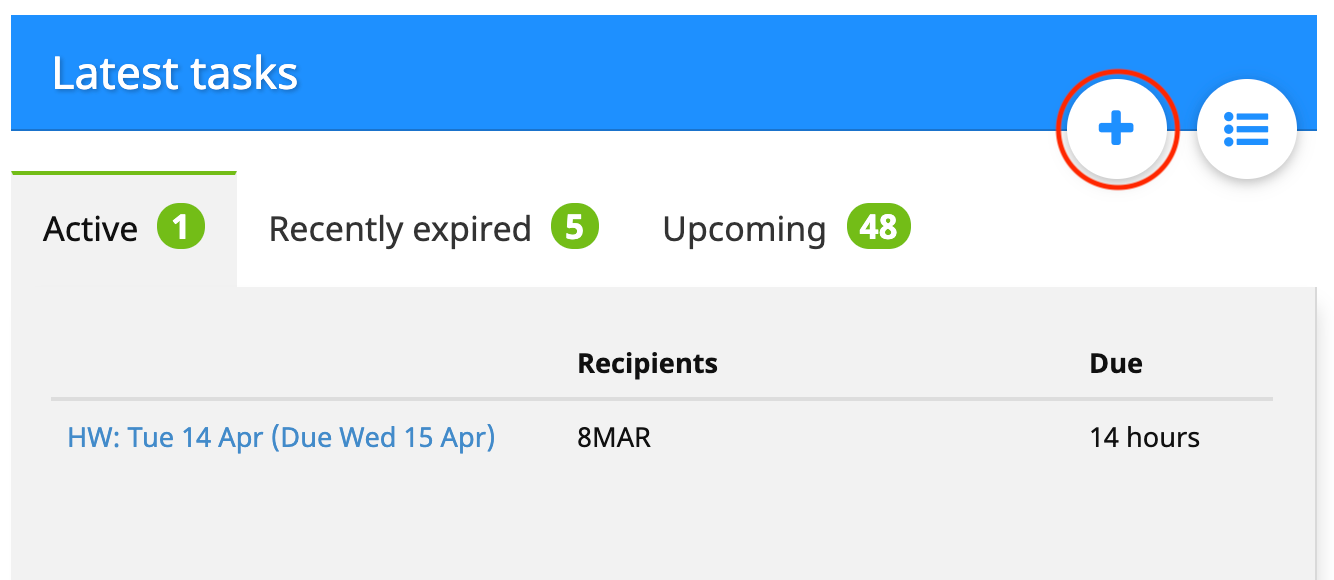 Manage My Activities